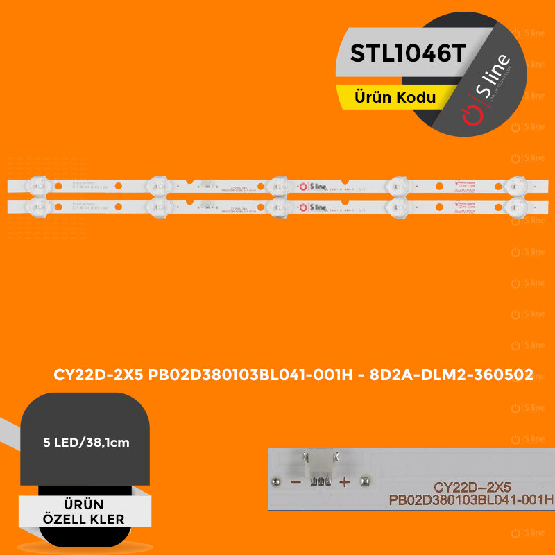 22" Sunny CY22D-2X5 PB02D380103BL041-001H - 8D2A-DLM2-360502 Tv Ledi