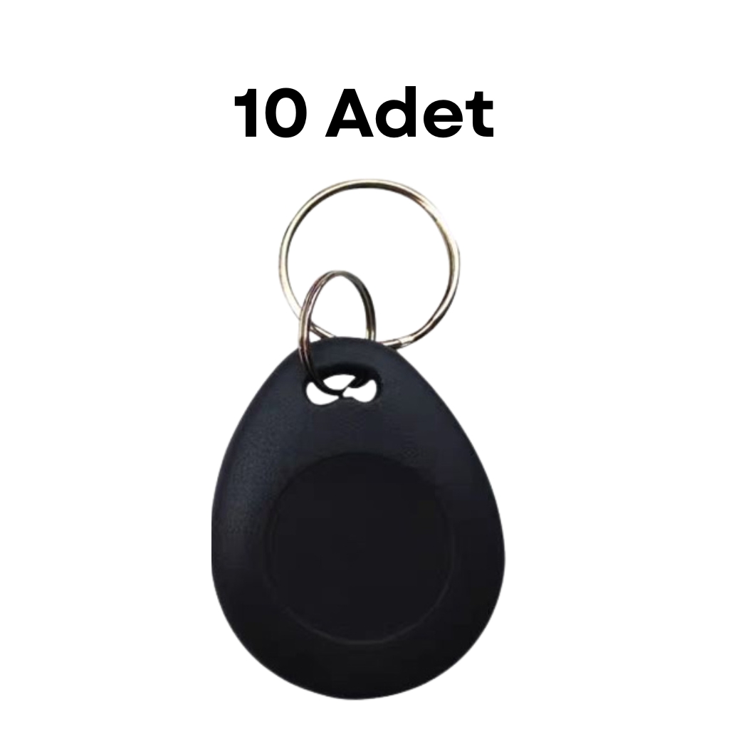 S Line Mi-fare  Anahtarlık Göster Geç Anahtar Siyah Renk 10’lu Paket