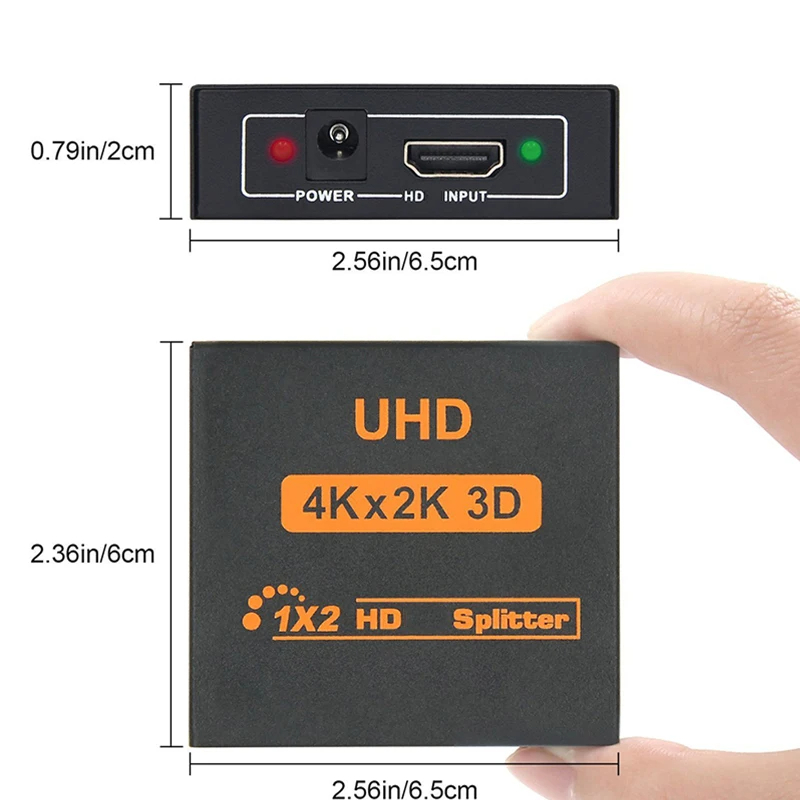 HDMI Splitter 1x2 UHD 4K x 2K 3D – Çift Ekran Görüntü Aktarımı K:50
