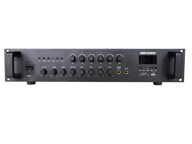 Hikvision DS-QAE0A120G1-VB6 120W Analog Amplifikatör 6-ZONE K:1