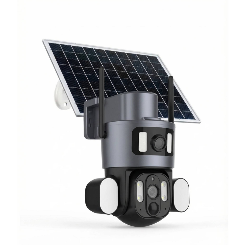 Casacop Q7-4G 6MP Güneş Enerjili 4G SIM Kartlı Dış Mekan PTZ Güvenlik Kamerası