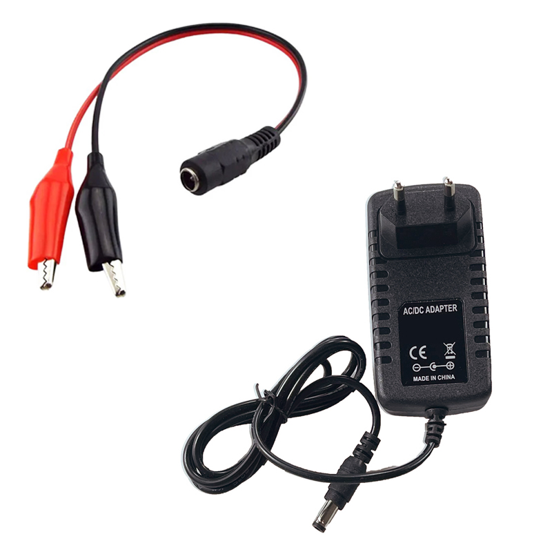 12V 3A 36W Plastik Kasa Adaptör (Akü Şarj Cihazı) – Krokodil Uç Çeviricili K:100