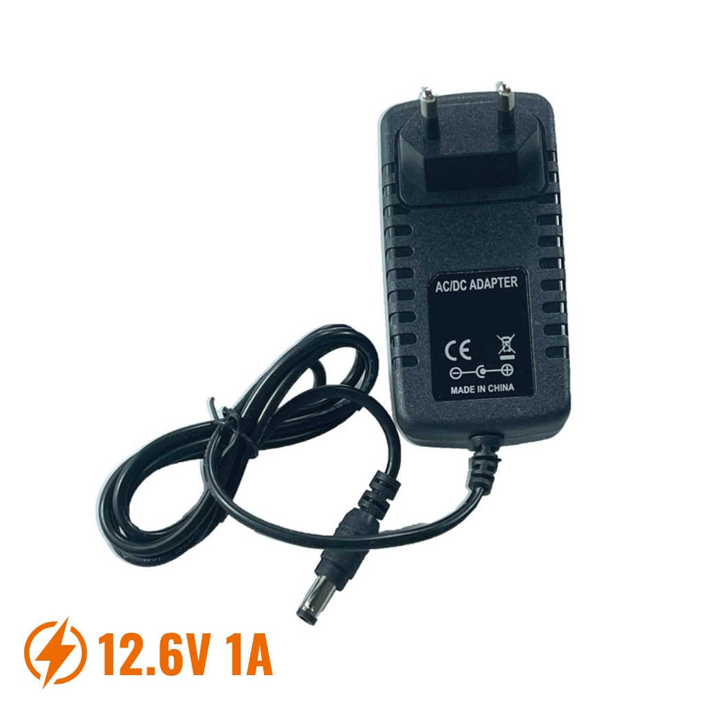 3S 12.6V 1A Lityum İyon Şarj Cihazı Ledli Otomatik Kesmeli 5.5x2.5mm