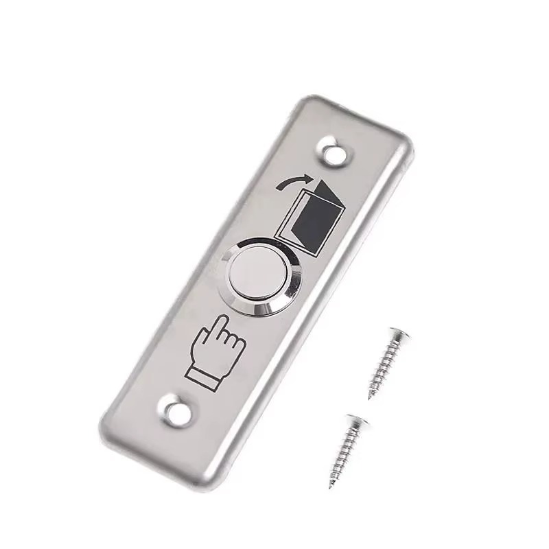 Sline BT-6 Sıva Altı Bas-Aç Kapı Butonu - Paslanmaz Metal Yüzey Çıkış Düğmesi