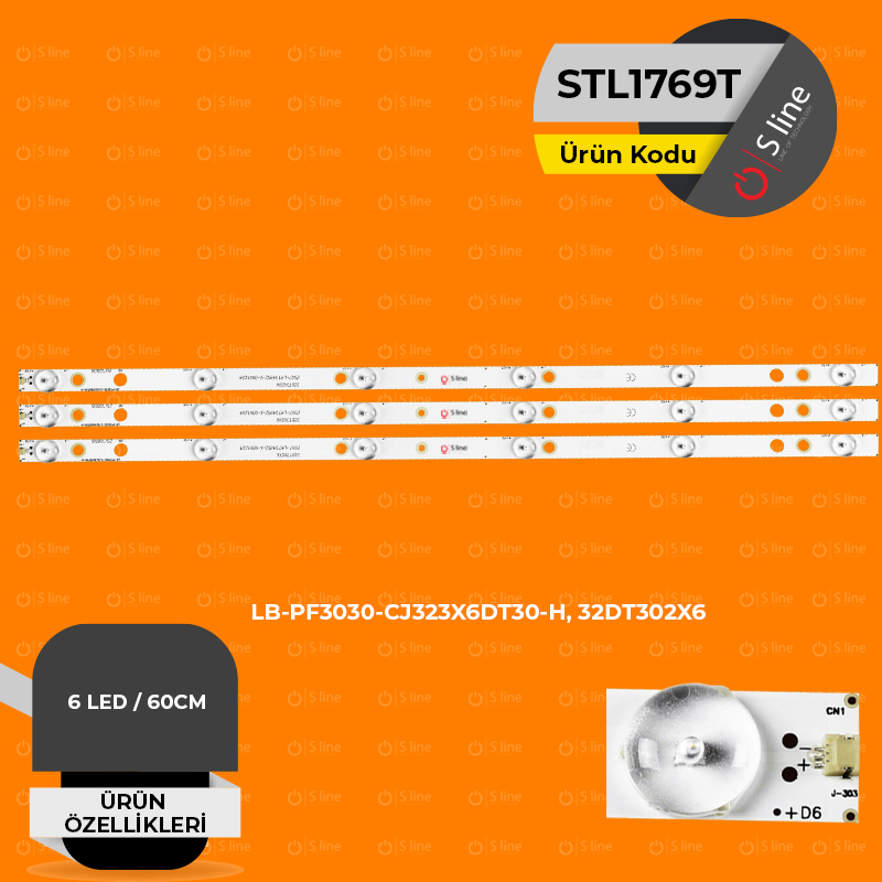 32" LB-PF3030-CJ323X6DT30-H, 32DT302X6 Tv Led Bar