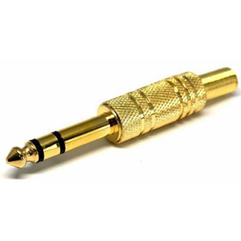 OEM 6,35mm Gitar Jack Stereo Gold