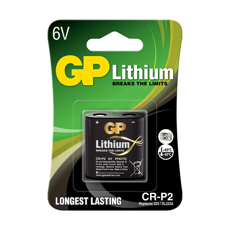 GP CRP2 6V LİTYUM PHOTO PİL TEKLİ KART