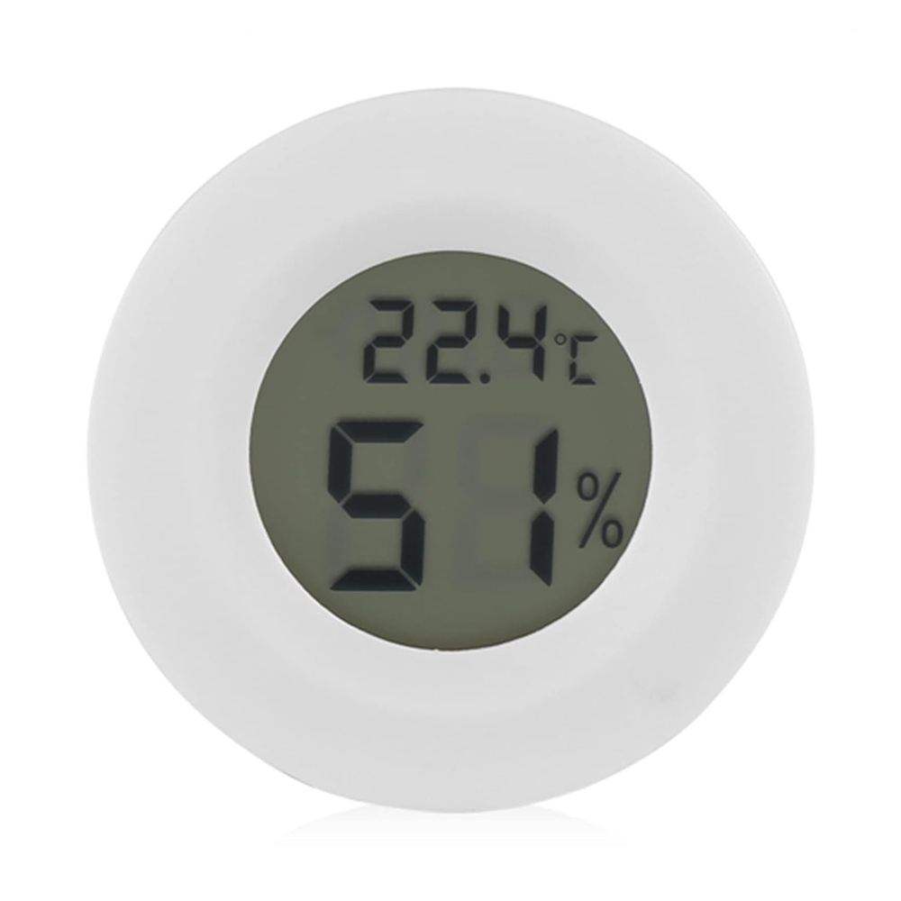 Dijital Termometre ve Higrometre LCD Ekranlı Sıcaklık Nem Ölçer- Beyaz