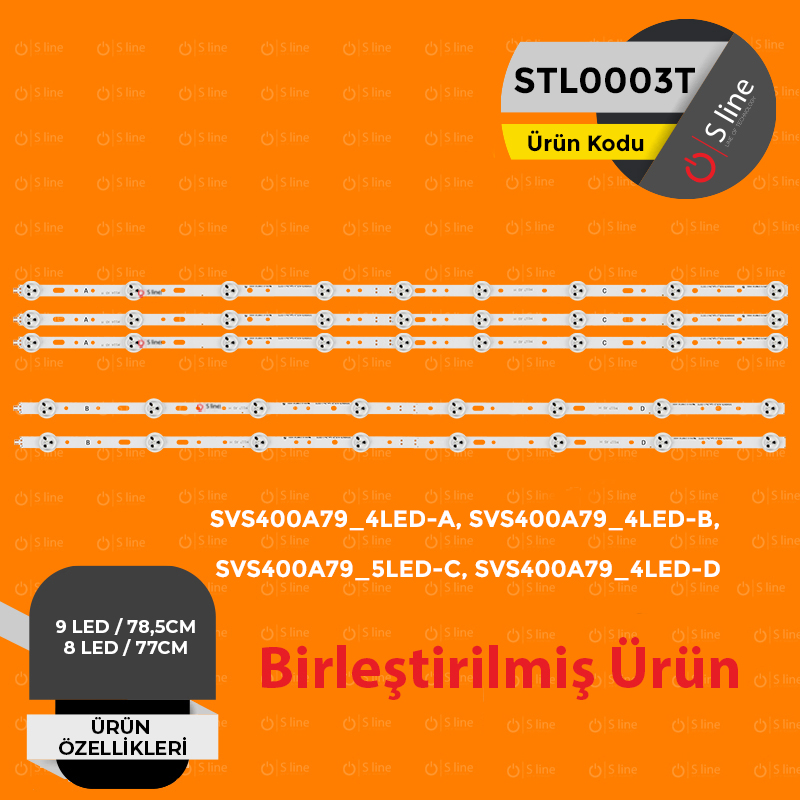 Arçelik, Beko, Axen, Grundig, Sunny, Philips SVS400A79_5LED-(A+B+C+D) Tv Led Bar