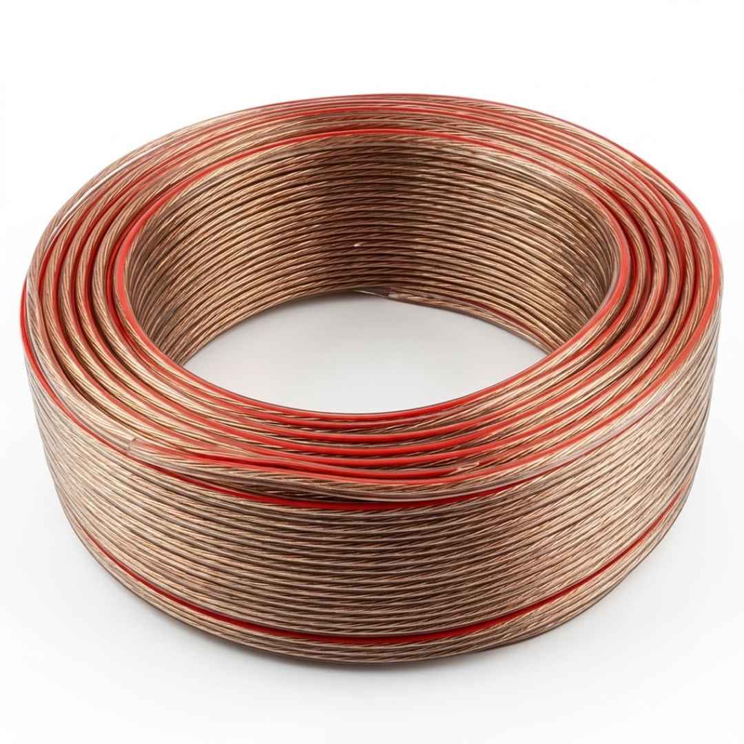 Armağan 2x1.5mm Yassı Kordon Bakır Kablo Şeffaf - 100 Metre