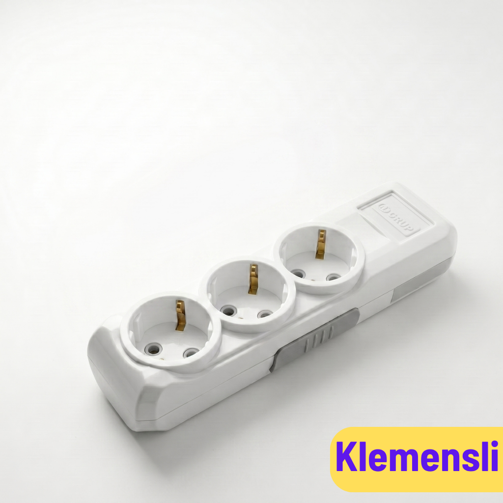 ÜÇLÜ TOPRAKLI KLEMENSLİ PRİZ KOLİ 40 AD