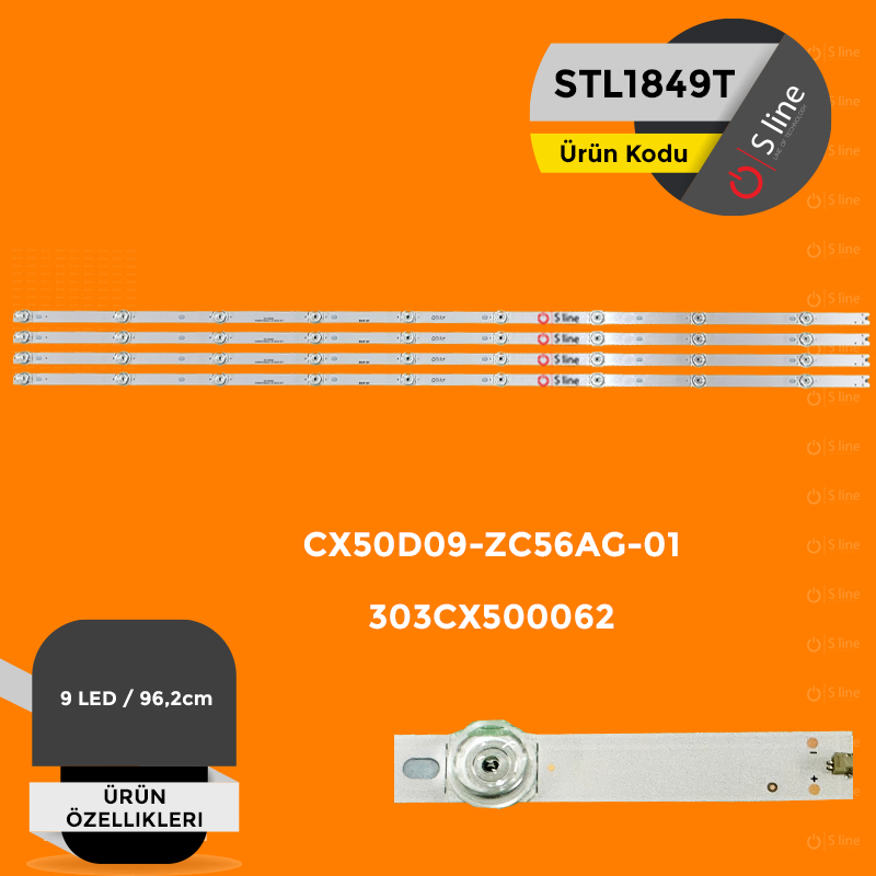 50" CX50D09-ZC23AG-05,CX50D09-ZC56AG-01,YS-L E469119 Tv Led Bar