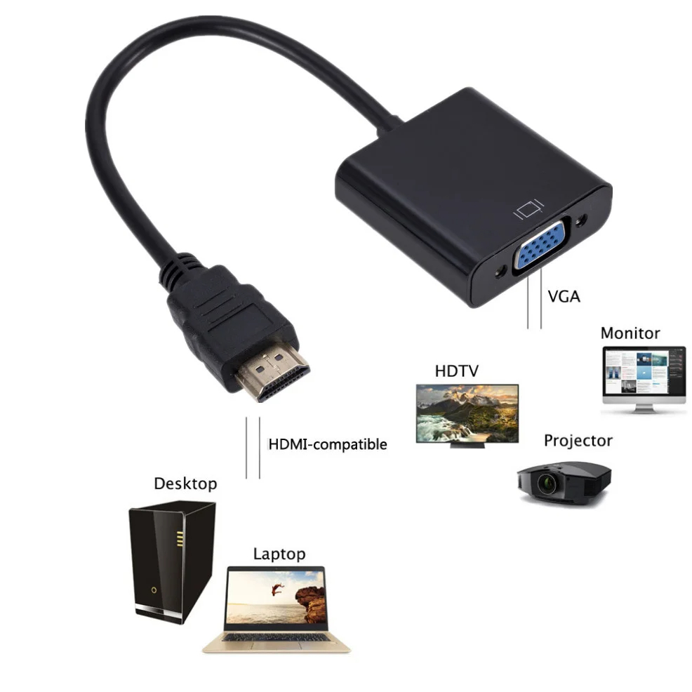HDMI - VGA Çevirici Sesli K:250