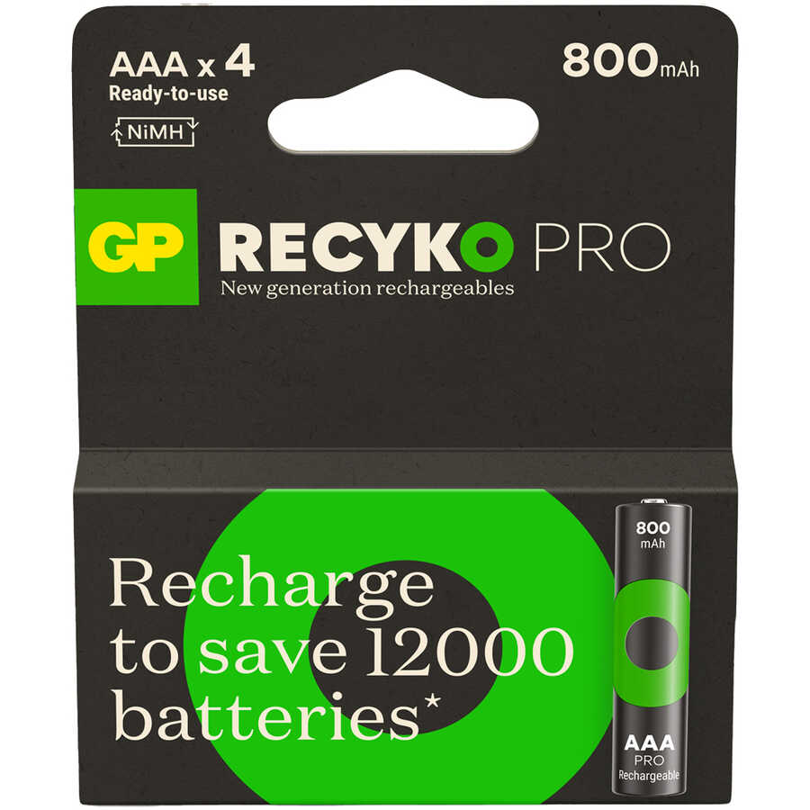 RECYKO PRO 850 R03 4 LÜ SİYAH