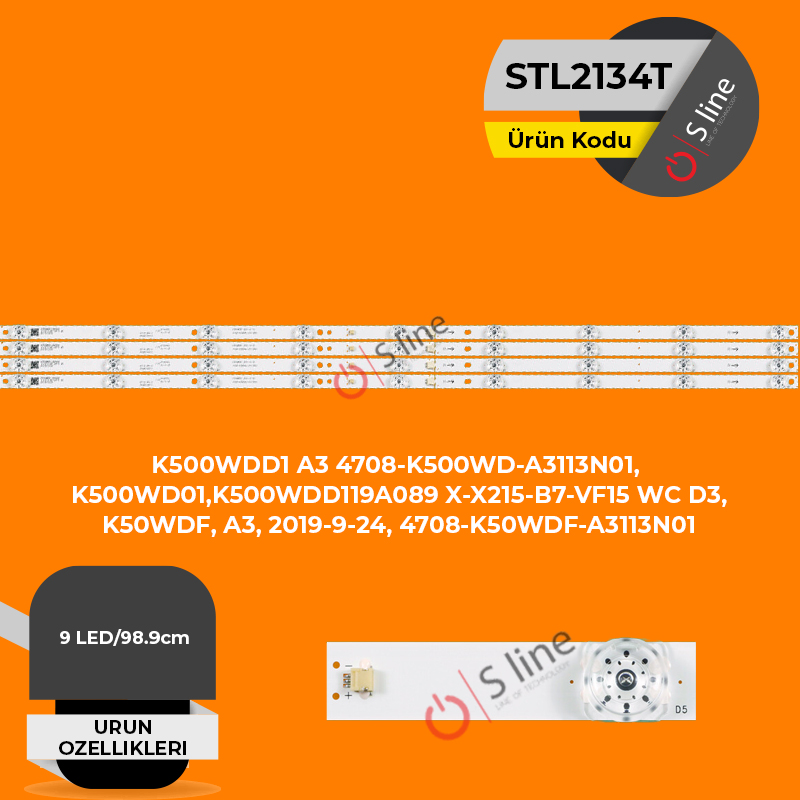 50" Dijitsu 4708-K500WD-A3113N01, K500WD01,K500WDD119A089 Tv Ledi