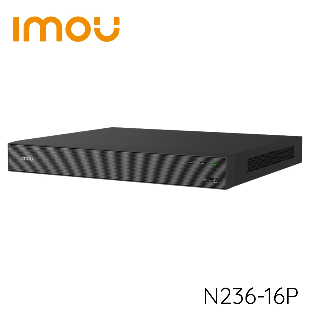 IMOU N236-16P 36 Kanal 16 Port POE 2 Diskli 4K HDMI Analizli Mic + Speaker NVR