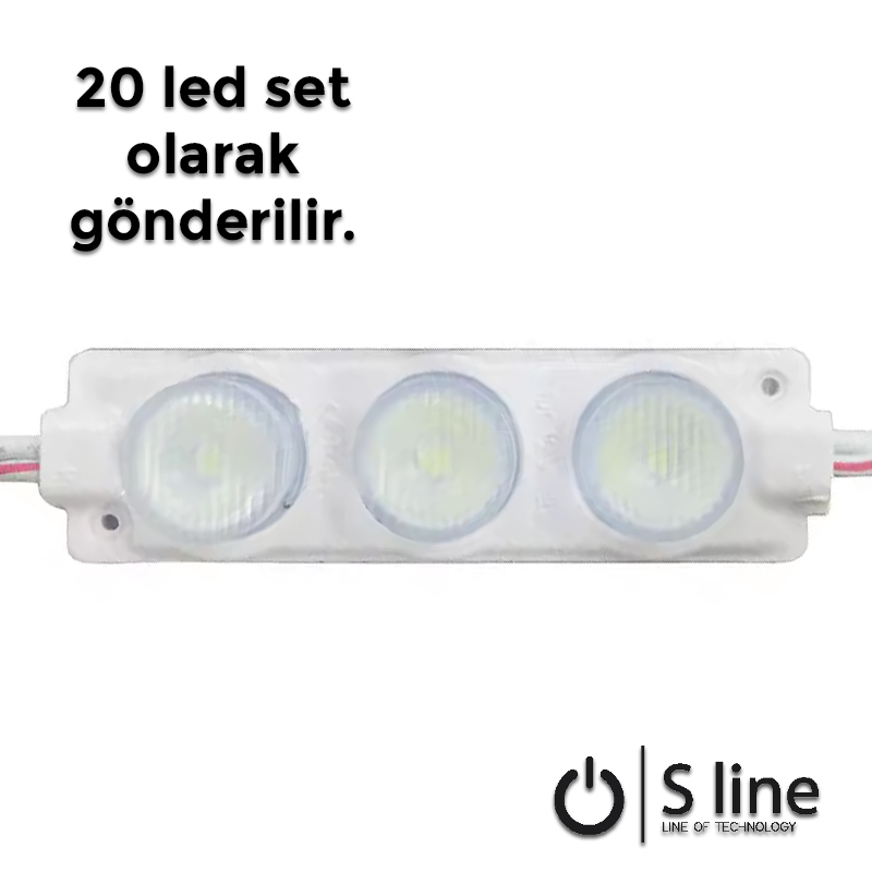 LED MODUL 3 LÜ BEYAZ (BAĞ:20Adet)