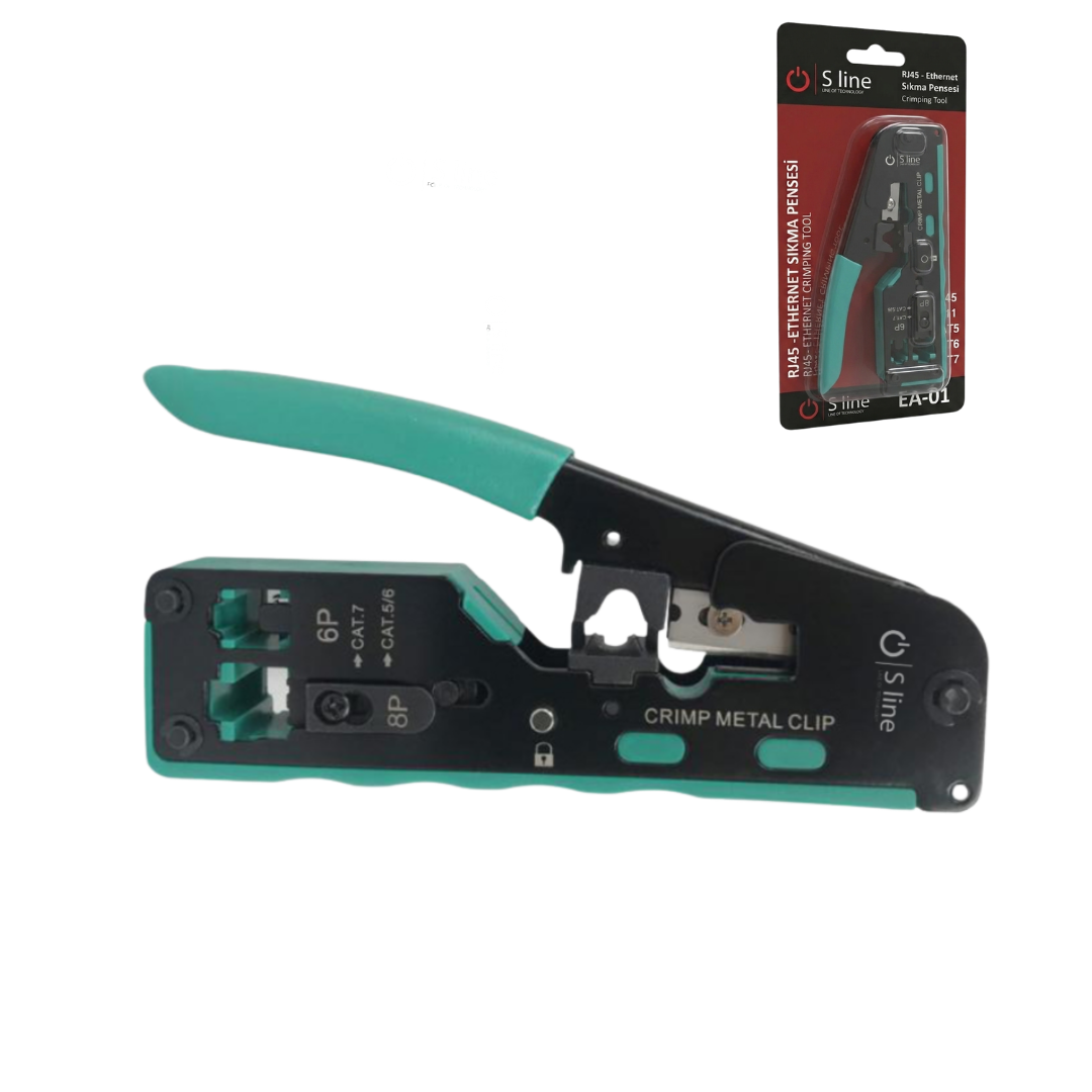 Sline Cat7 Cat6  Cat6a Cat5 Rj45 Rj11 Sıkma Pensesi