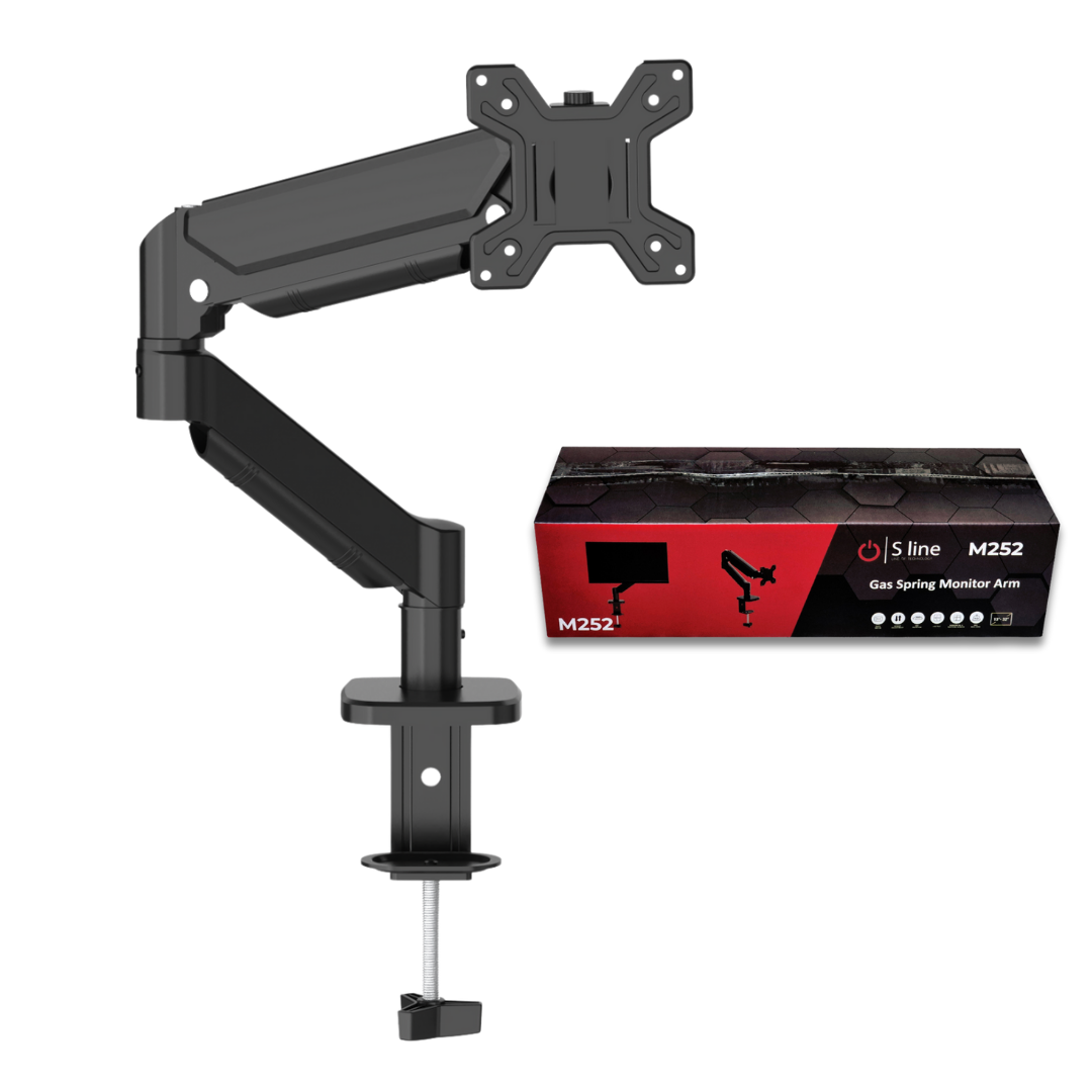 S Line Tek Kollu Gas Spring 13"-32" 8 kg Monitör Askı Aparatı K:4