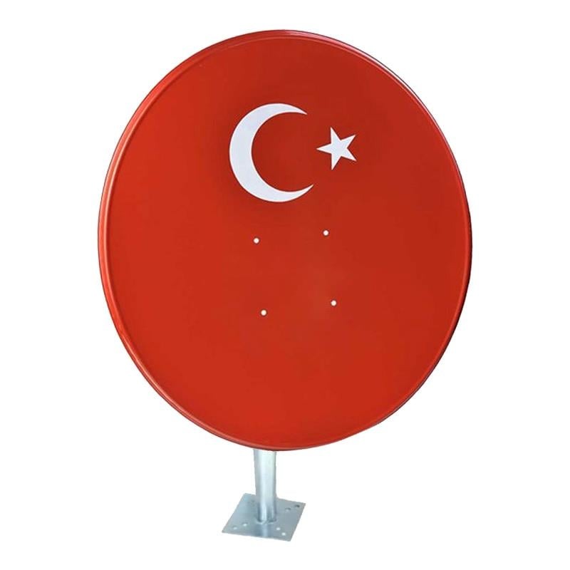 Next Nexstar 80CM 0,50MM Normal Mount Dik Ayaklı Çanak Anten Bayraklı