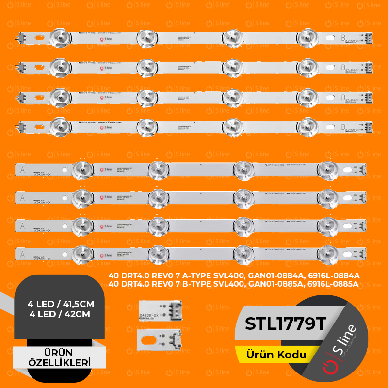 40 DRT4.0 REV0 7 A-TYPE SVL400,GAN01-0884A,6916L-0884A,40 DRT4.0 REV0 7 B-TYPE