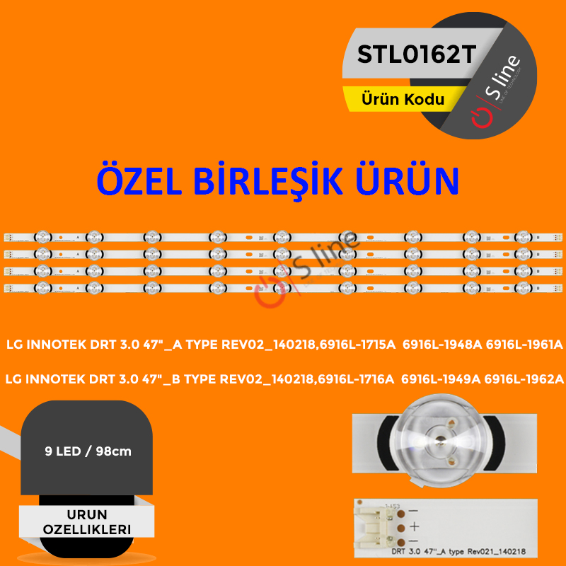 Sline Tv BackLight LG INNOTEK DRT 3,0 47"  A TYPE REV0,1 A + B TYPE Tv Led Bar