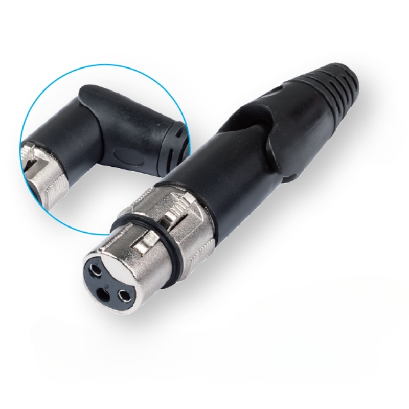 Sline Audio XLR Dişi Mikrofon Jack 3 Pin Oynar Başlık Koli:100