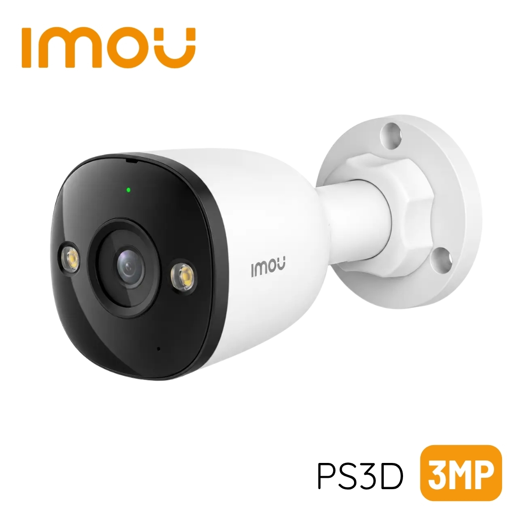 IMOU PS3D 3MP 2.8mm Sesli Smart IR 30M Renkli Bullet IP POE Kamera