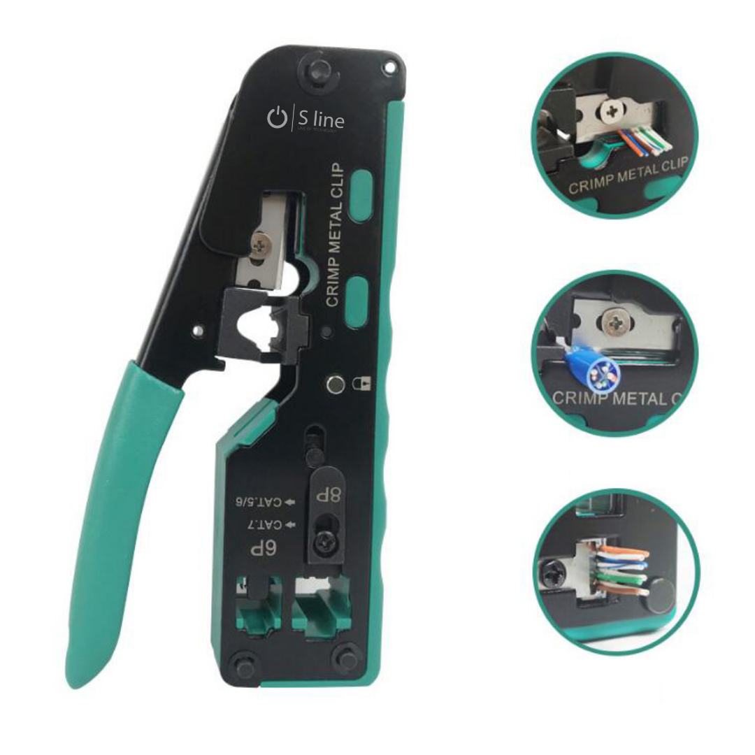 Sline Cat7 Cat6  Cat6a Cat5 Rj45 Rj11 Sıkma Pensesi