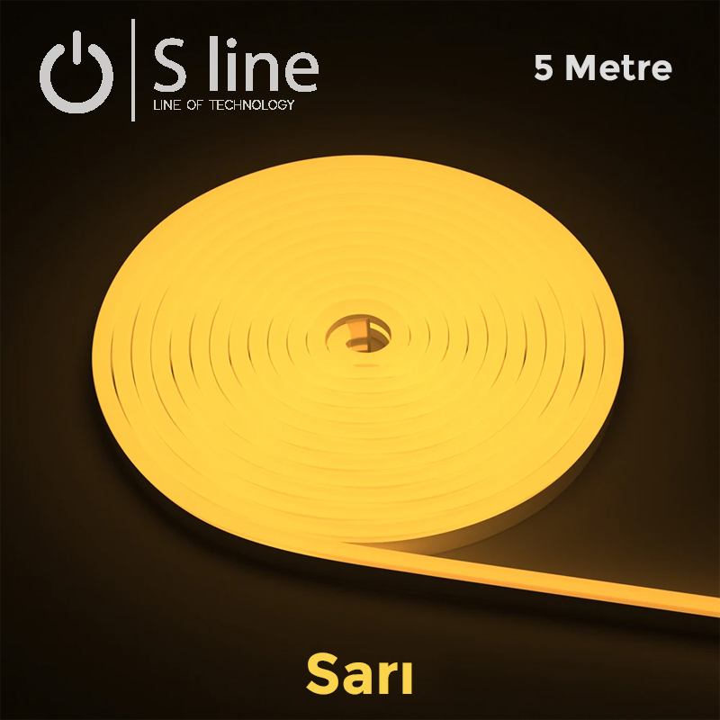 SARI SERİT LED12V 2835 NEON 120D.5Metre