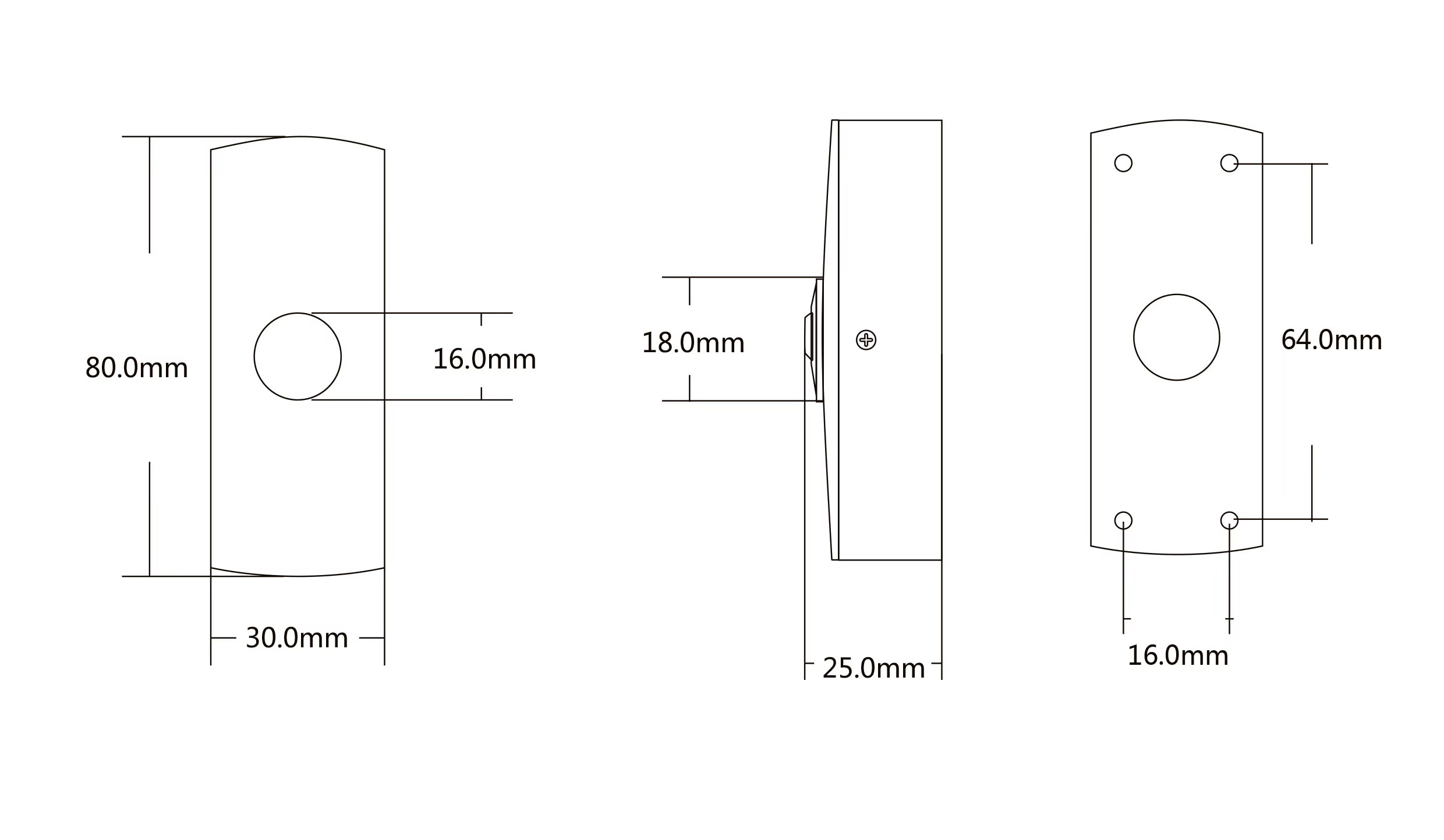 Sline BT-5 İnce Tip Sıva Üstü Kapı Çıkış Butonu - Dar Kasa Bas-Aç Düğmesi